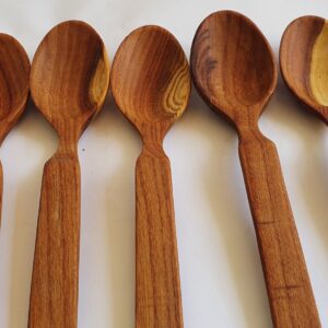 Handmade Wooden Rice Spoons (3 pcs)